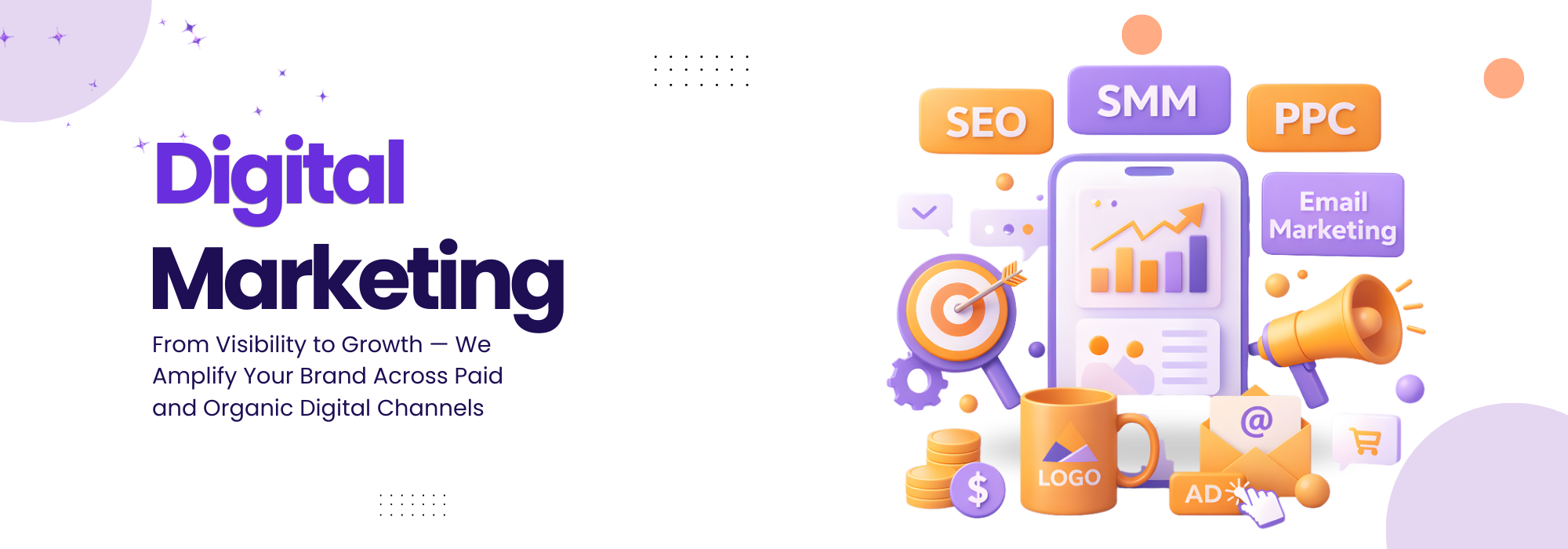 White Purple Modern Website Design And Development Outdoor Banner (2000 x 700 px) (1)